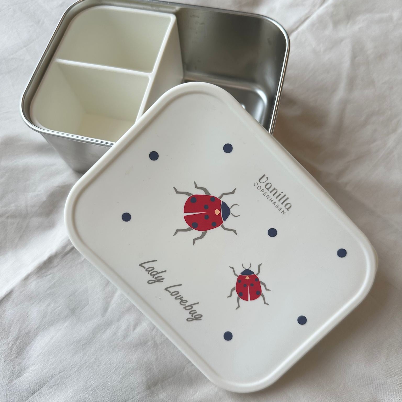 Madkasse – rustfrit stål – Ladybug