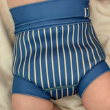 Blebadebukser Neopren - Azure - Striped
